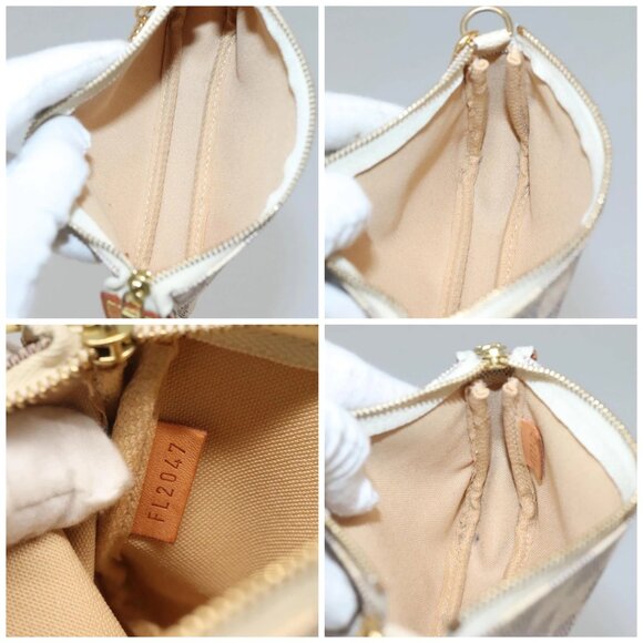 LOUIS VUITTON Damier Azur Mini Pochette Accessoires Pouch N63005 Auth KD345 - Picture 15 of 16